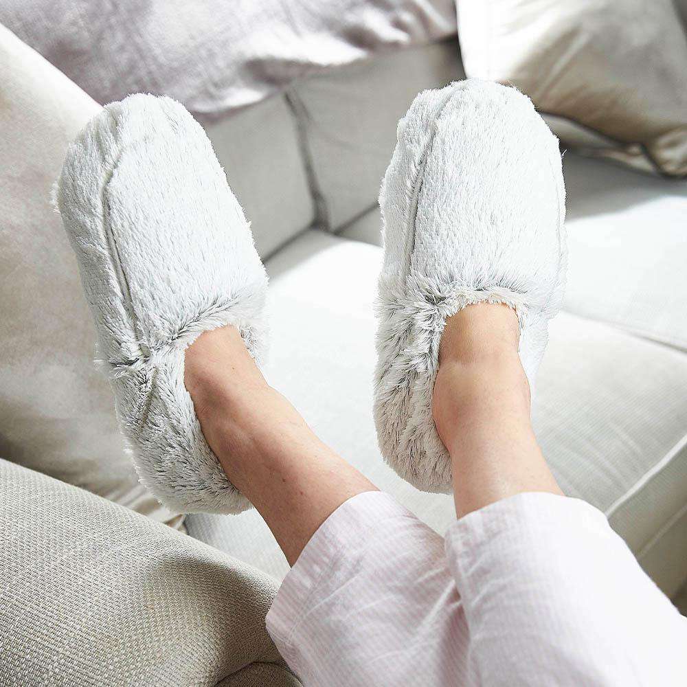 Warmies - Lavender Scented - Marshmallow Gray Warmies Slippers