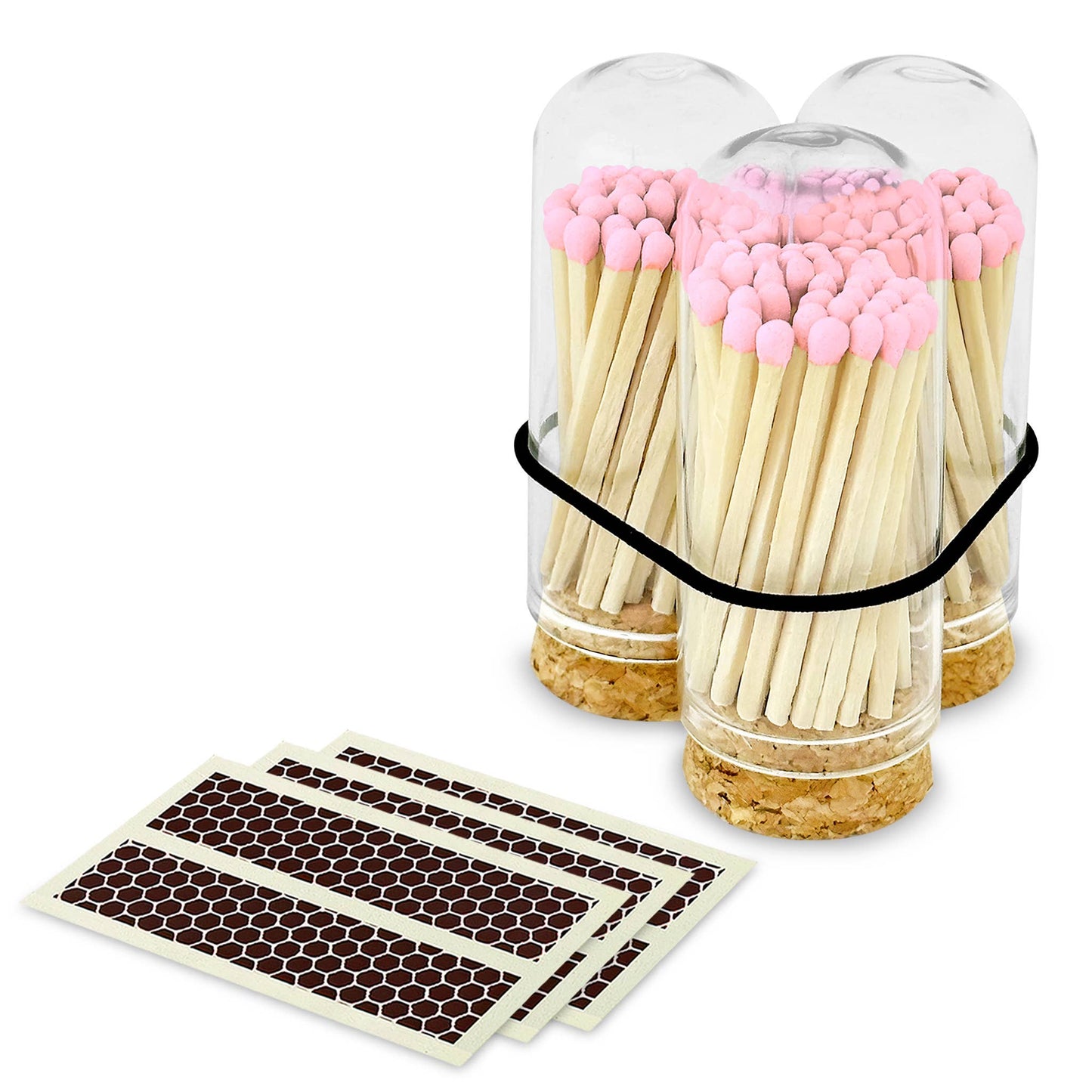 Thankful Greetings - 2" Matches + Mini Cloche -  Hot Pink