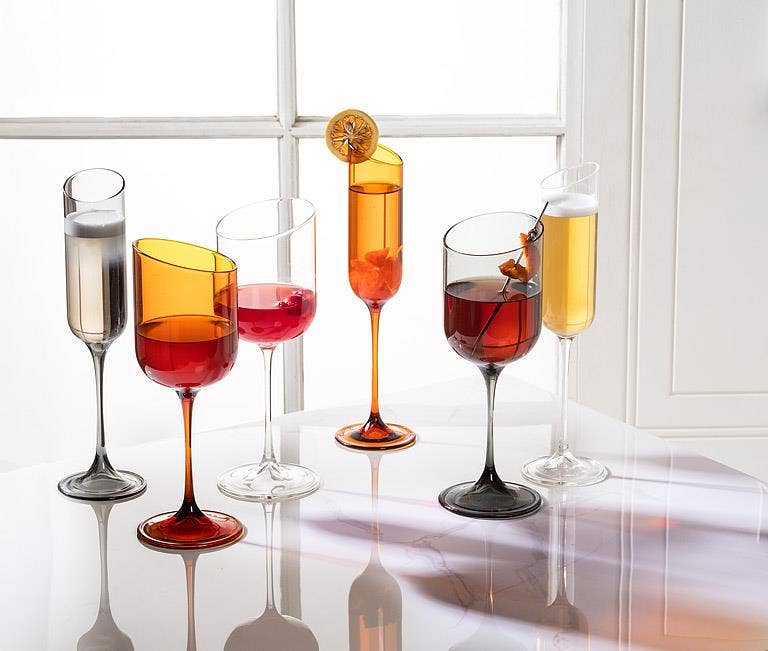 Abbott - Angle Cut Clear Goblet