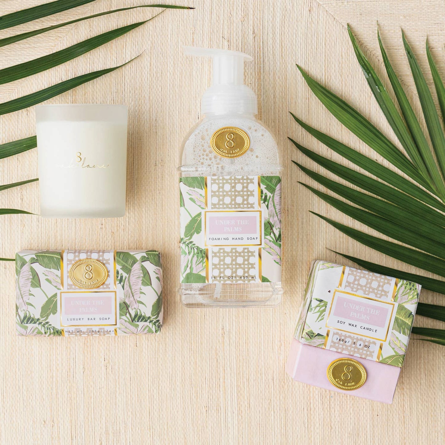 8 Oak Lane - Under the Palms 5.6oz Soy Wax Candle
