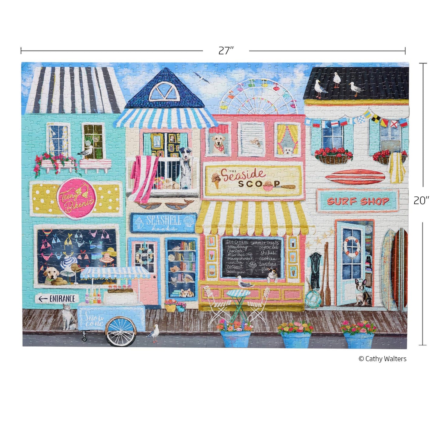 WerkShoppe - Beach Boardwalk 1000 Piece Puzzle