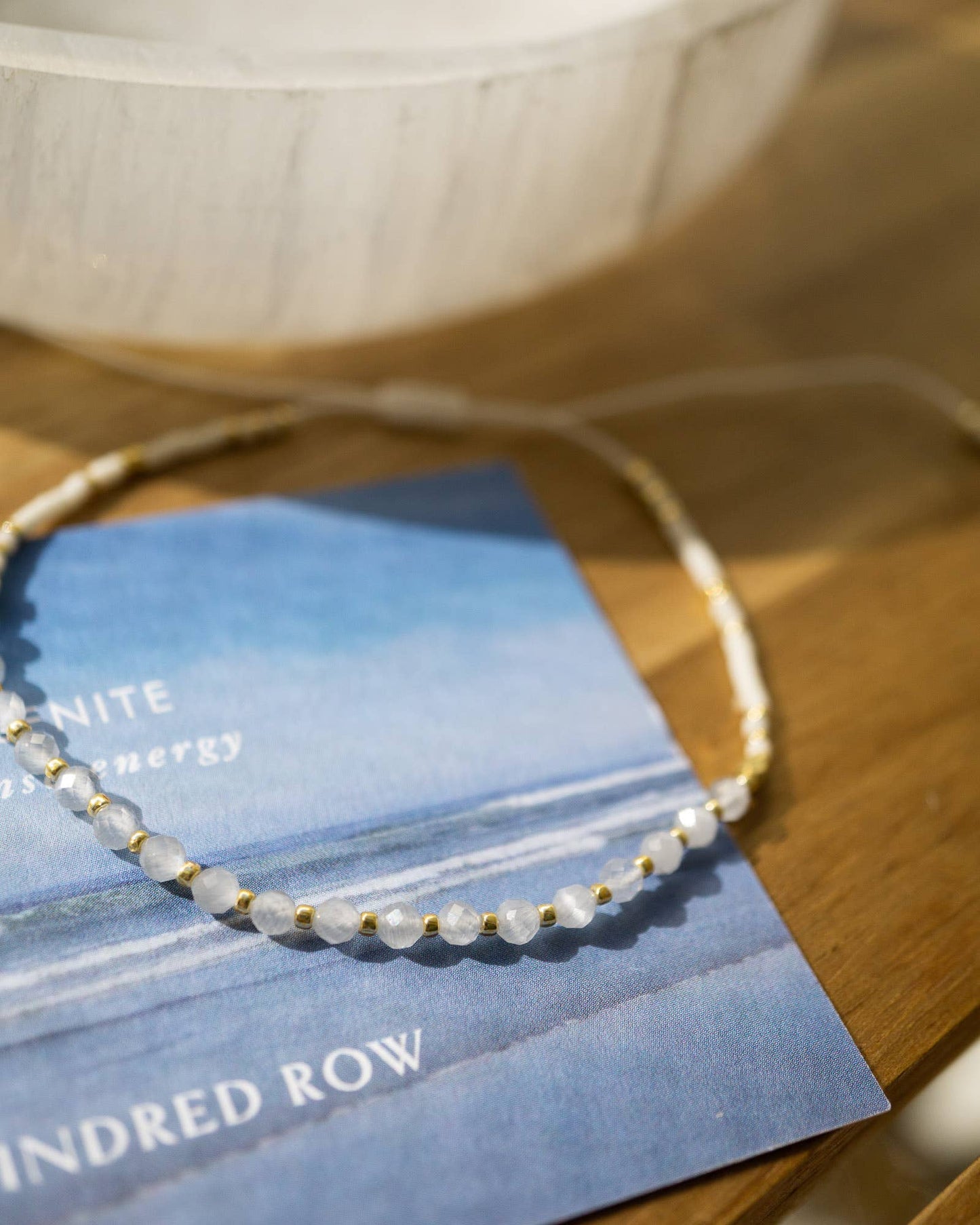 Kindred Row - Selenite Healing Gemstone Stacking Bracelet