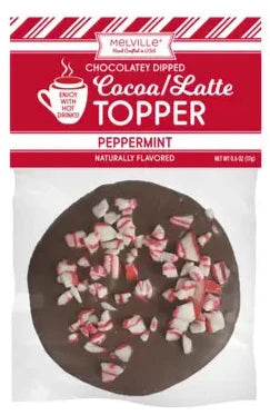 Melville Candy Company - Chocolate-Dipped Marshmallow Toppers - Dark Chocolate Peppermint