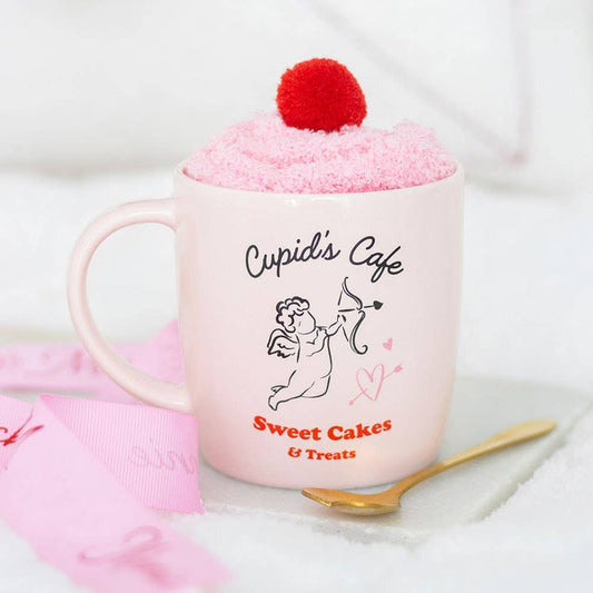 Something Different Wholesale - Cupid's Café Mug, Spoon and Socks Set