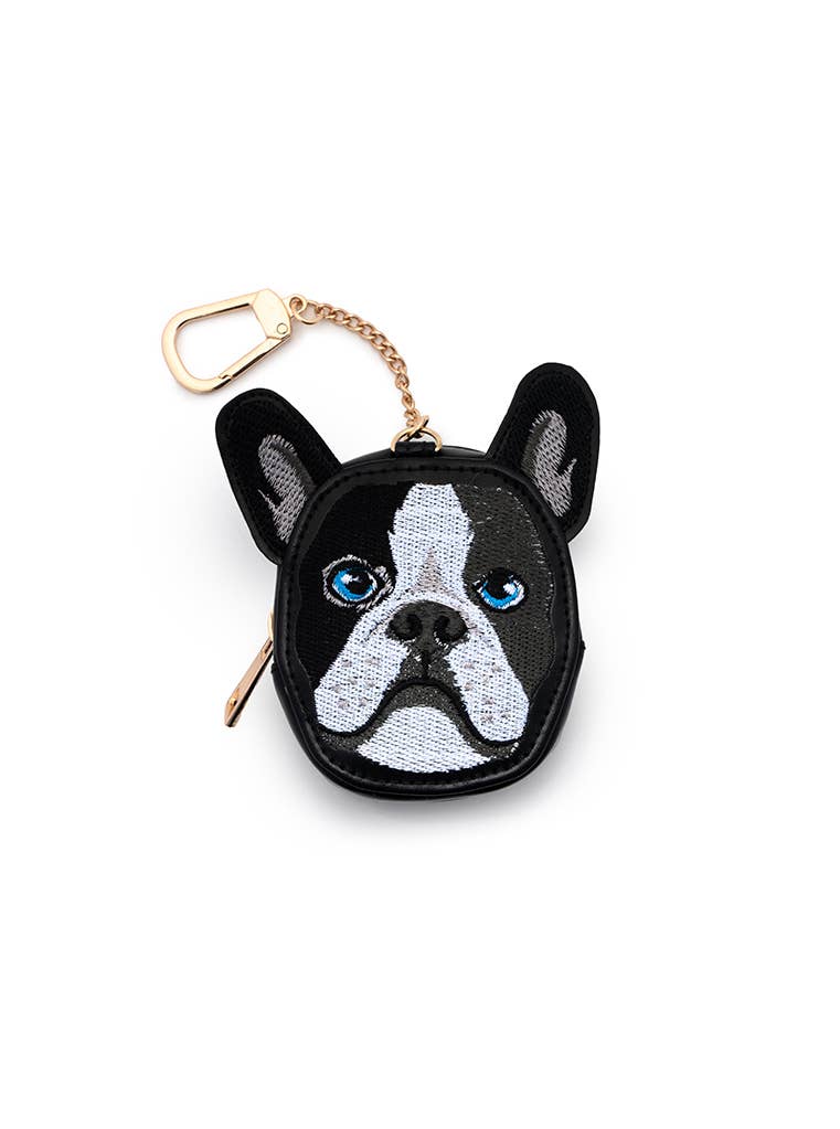 Living Royal - 2-in-1 Bag Charm & Reusable Shopper Bag - Boston Terrier Dog