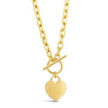 Heart Toggle Necklace GOLD