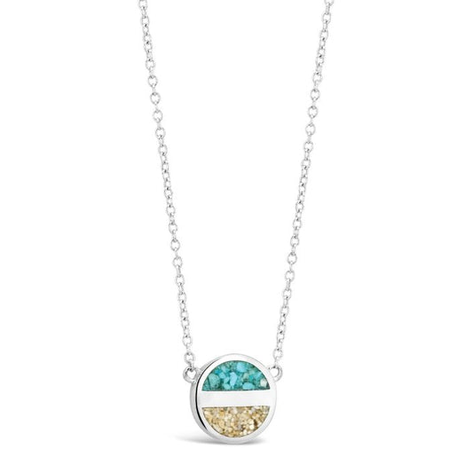 Luxe Dune Horizon Necklace -Turquoise & coast on Maine