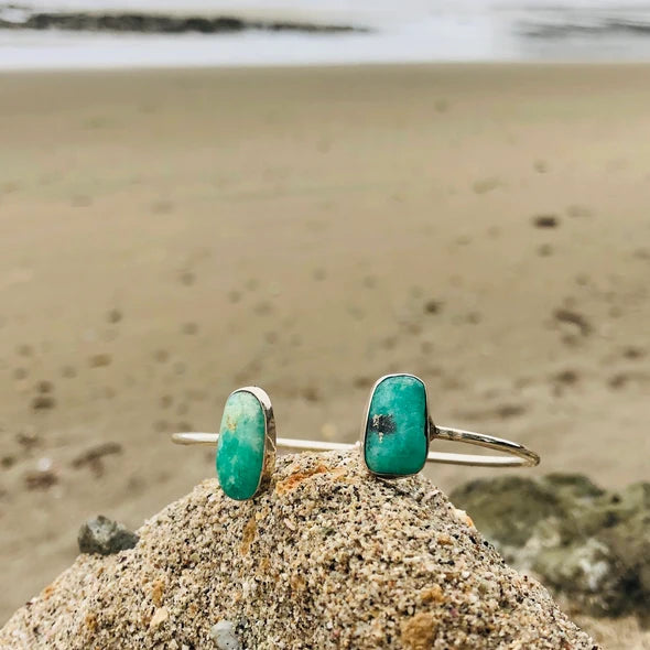Polished Emerald Wrap Cuff