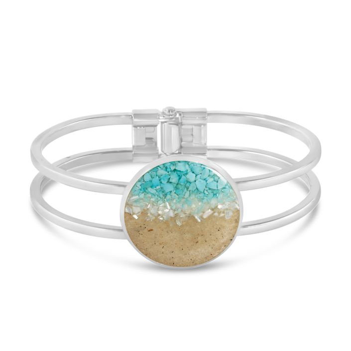Marina Bracelet - Ocean Gradient with Sand from The Beaches of Cape Cod
