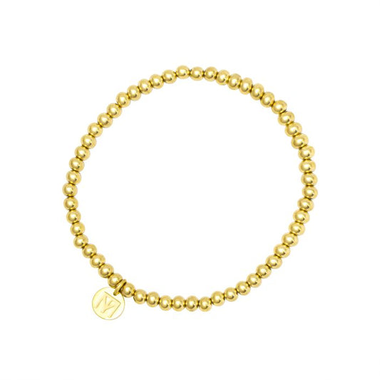 Elegant Beaded Bracelet Gold