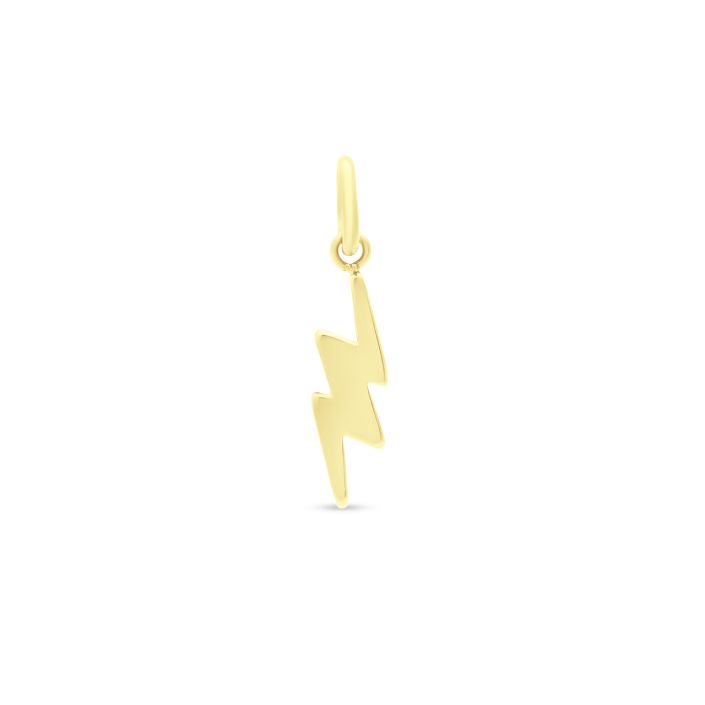 Lightning Bolt Charm Gold