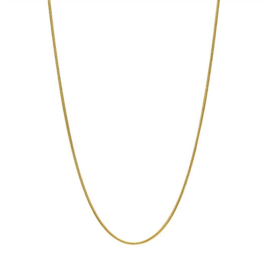 Thin Snake Chain Necklace - Gold - 17 inches