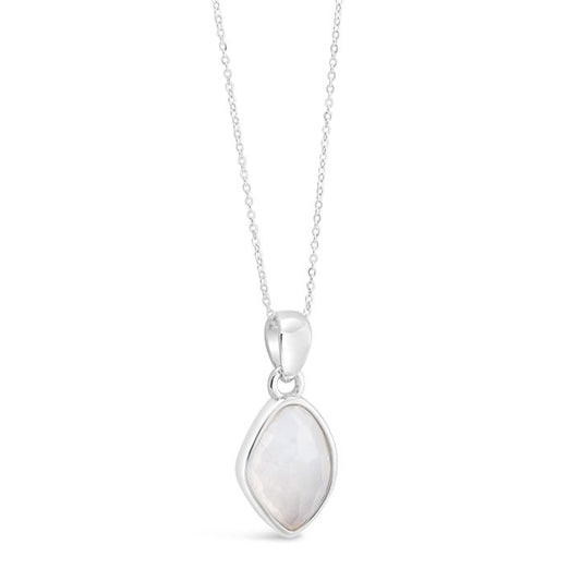 Dune Jewelry - Paradise Moonstone Necklace by Camille Kostek - Sterling Silver