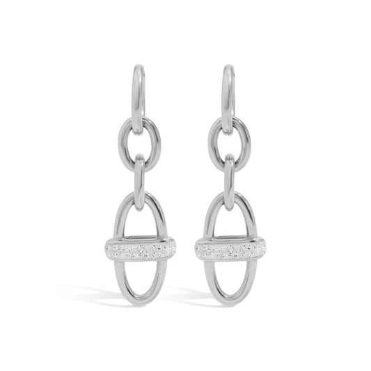 Mi Tesoro - Oval Link Chain Earrings - Silver