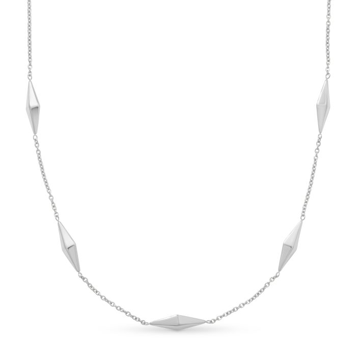 Rivet Choker Necklace - Silver
