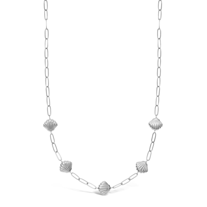 Mi Tesoro - Scallop Chain Necklace - Silver
