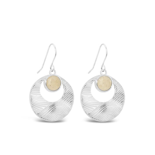 Dune Jewelry - Ocean Waves Drop Earrings - Beaches of Cape Cod