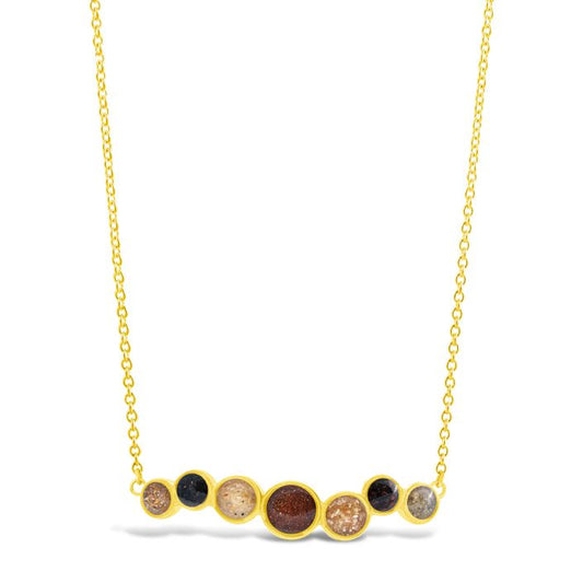 &earth - Our Planet Stationary Necklace - Gold