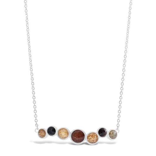 &Earth - Our Planet Stationary Necklace - Silver