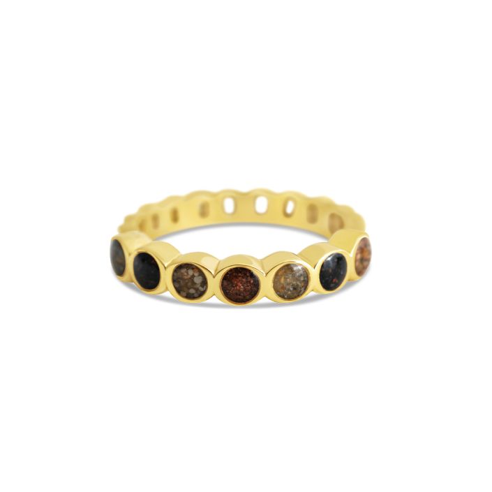 &earth - Our Planet Stacker Ring - Gold