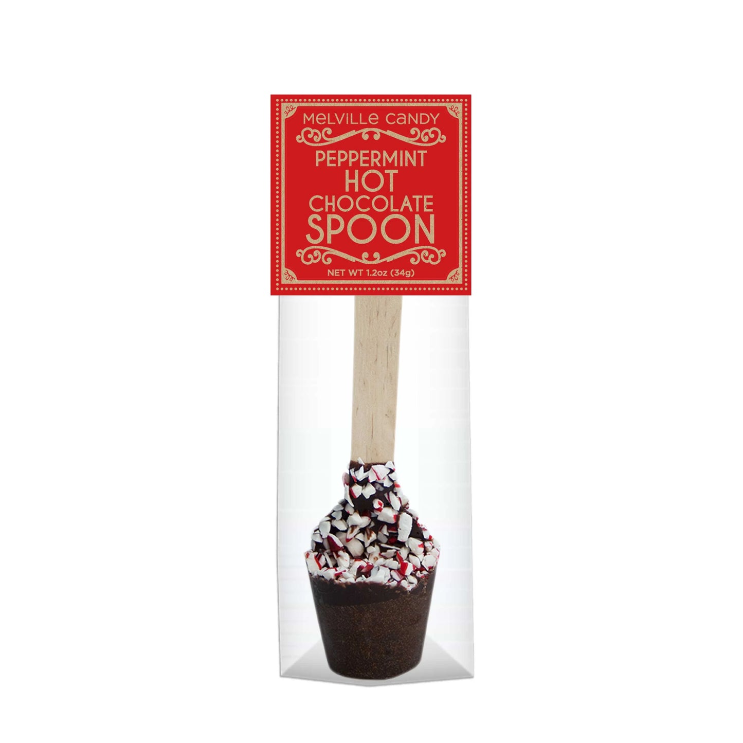 Melville Candy Company - Hot Chocolate Spoons - peppermint crush