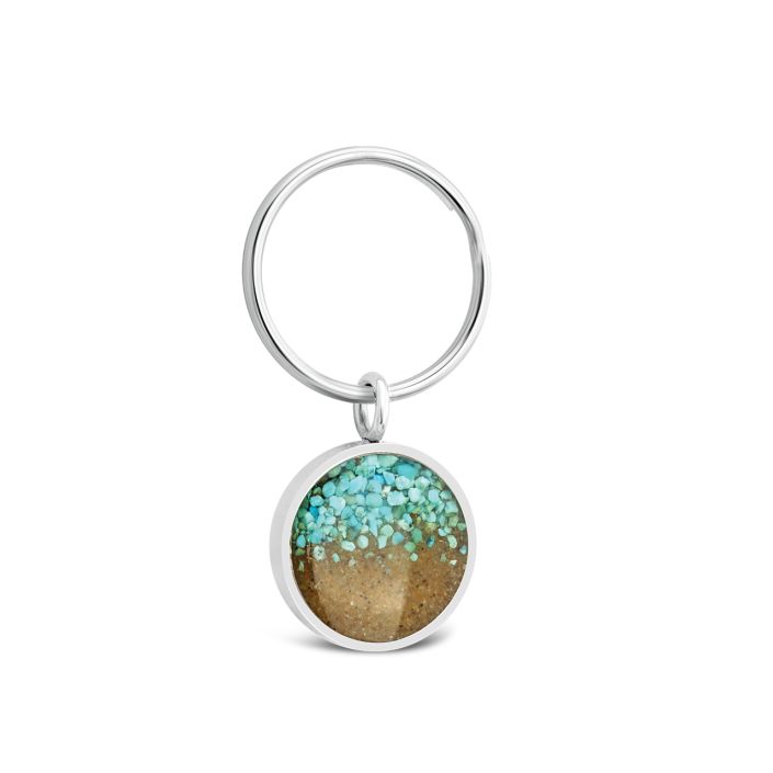 Dune Keychain Turquoise Gradient & Beaches of Cape Cod