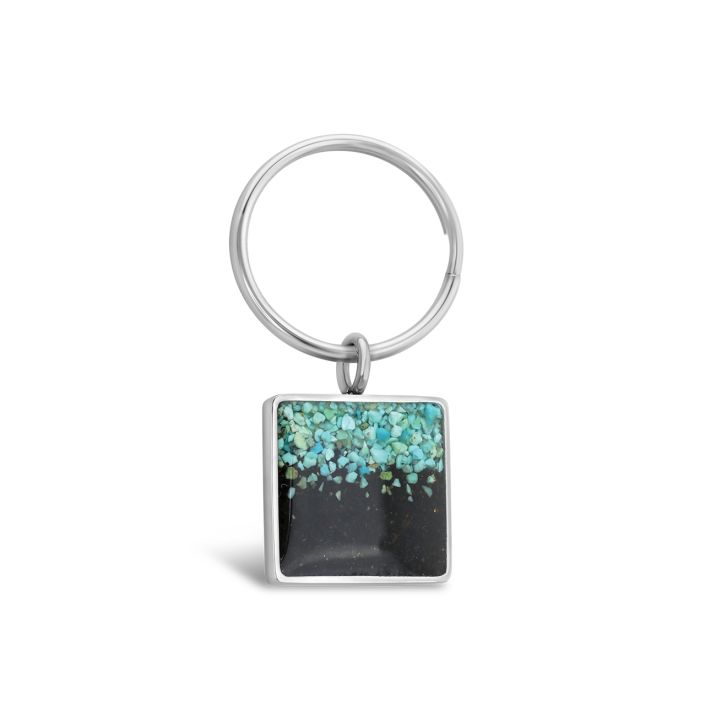 Dune Keychain Turquoise Gradient & Beaches of Cape Cod