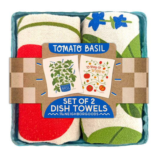 The Neighborgoods - Tomato Basil - Dish Towel Set of 2