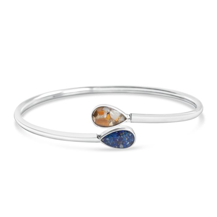 Twisty Bypass Cuff - Teardrop - Annisquam Lighthouse Beach Gloucester MA