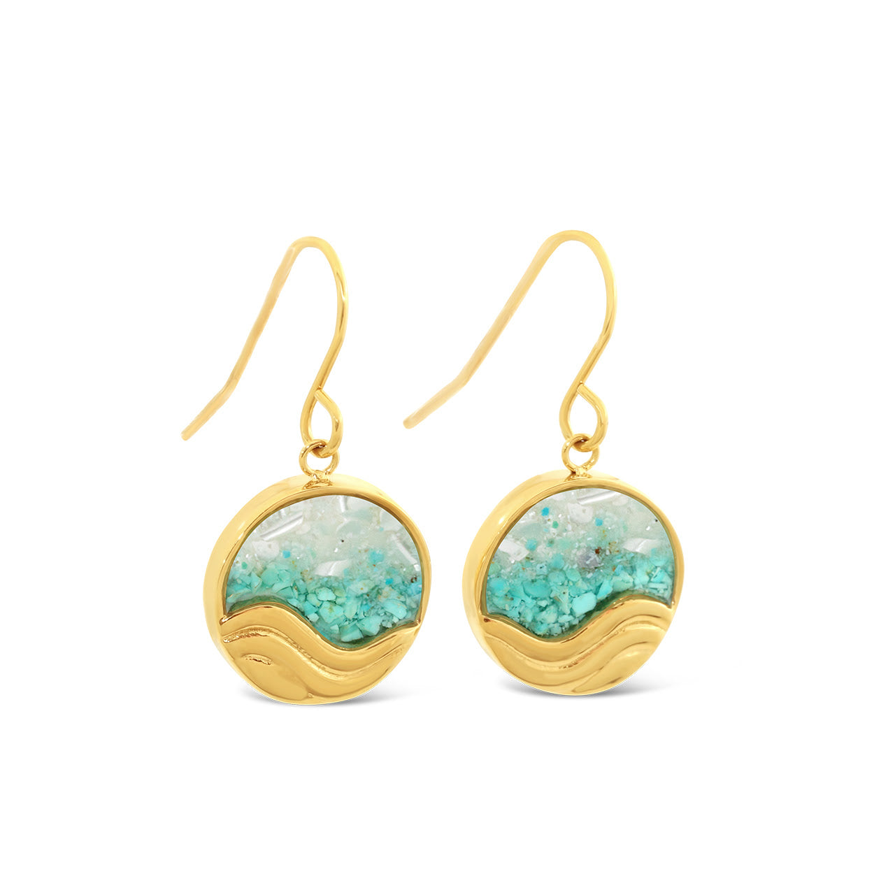 Swell Drop Earrings - Gold