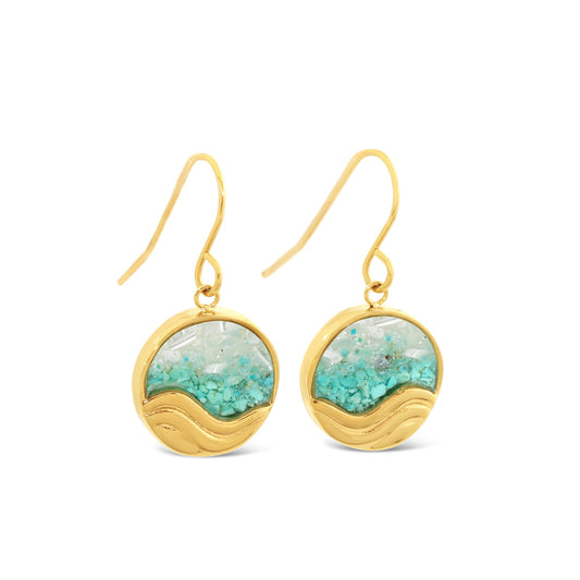 Swell Drop Earrings - Gold