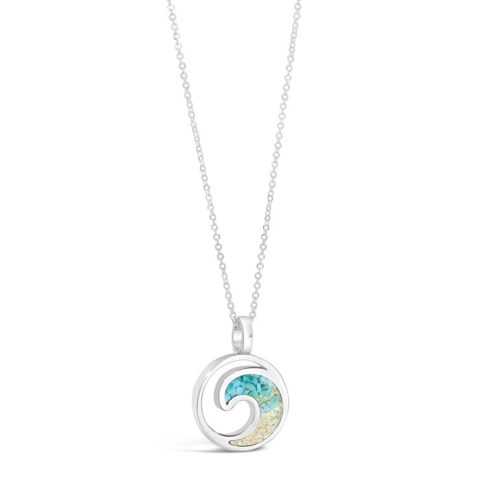 Wave Necklace - Turquoise Gradient West Dennis, Cape cod