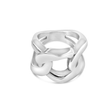 Woven Ring SILVER 8