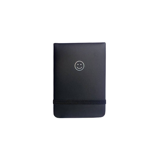 Golden Gems - Smiley Mini Pocket Journal - Black
