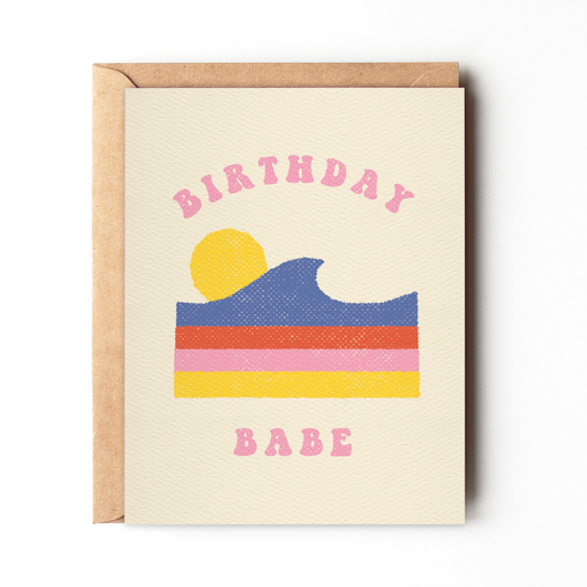 Daydream Prints - Birthday Babe - Retro Summer Birthday Card