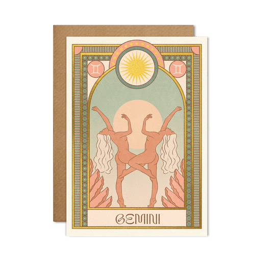 cai & jo - Gemini Zodiac Card