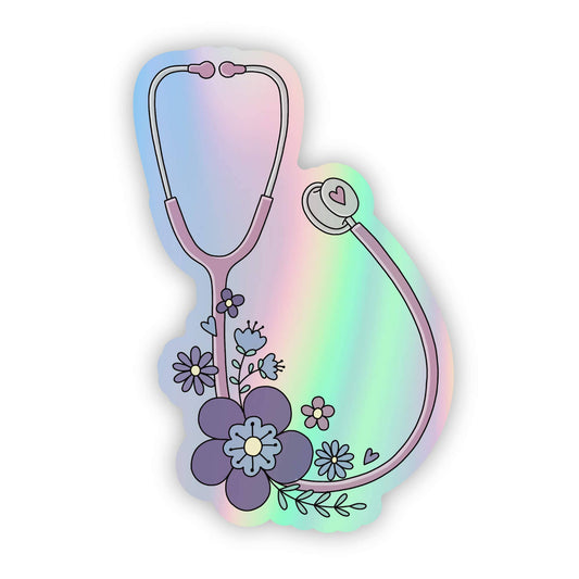 Big Moods - Holographic Stethoscope Sticker