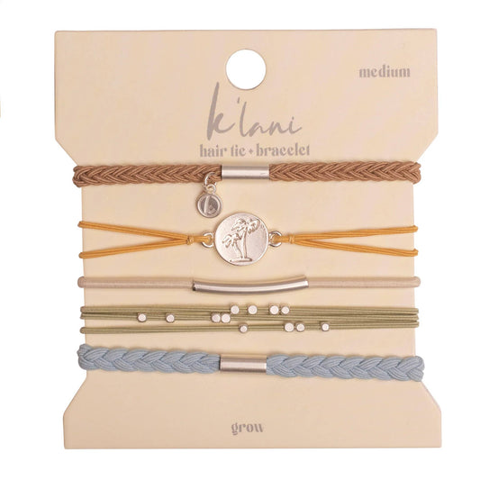 K'Lani Hair Tie Bracelets - Grow - Medium