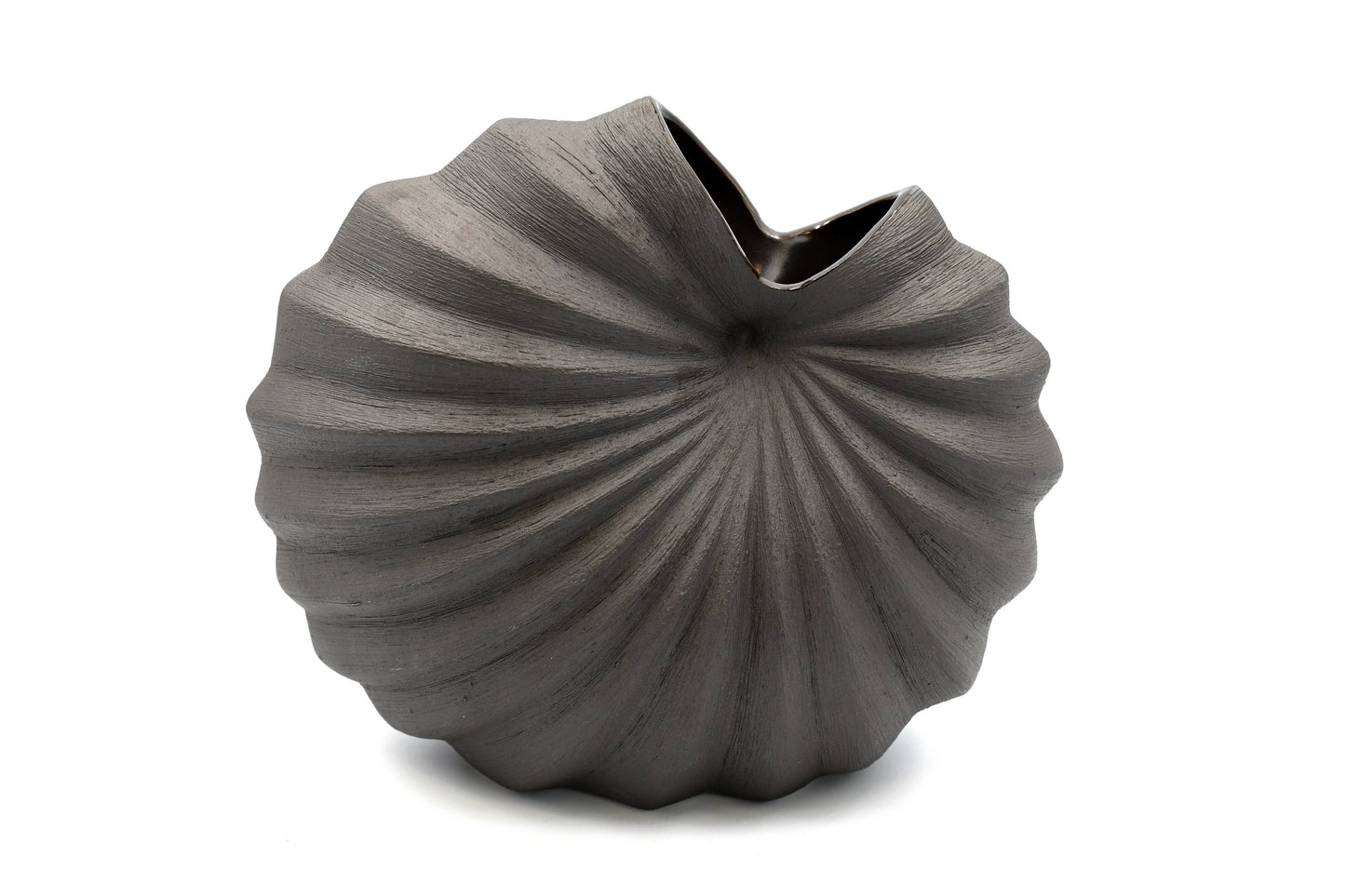 Art Floral Trading LLC - Small Palm Porcelain Ceramic Bud Vase - Black
