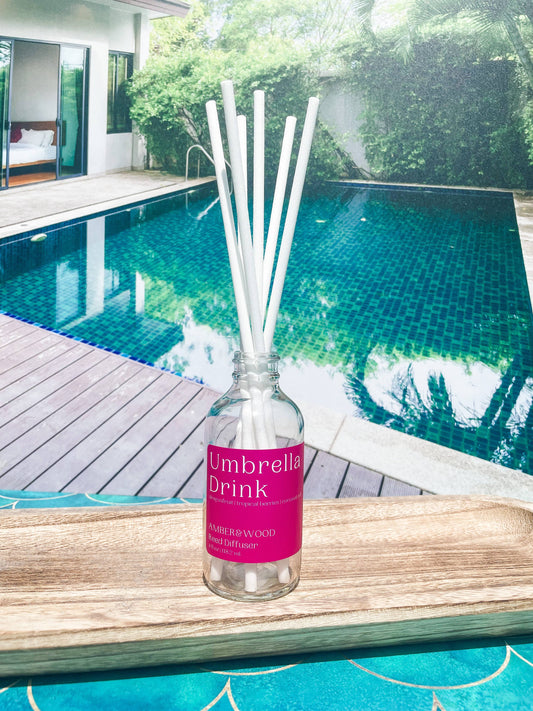 Amber & Wood - Summer Reed Diffusers - Umbrella Drink