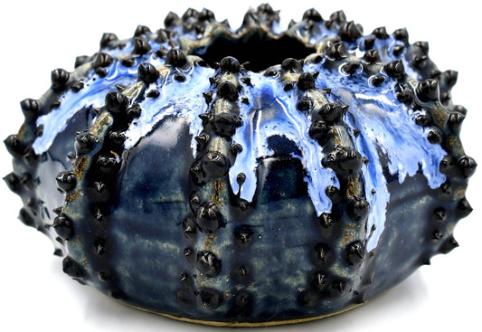 Art Floral Trading LLC - Sea Urchin Vase - Midnight Blue