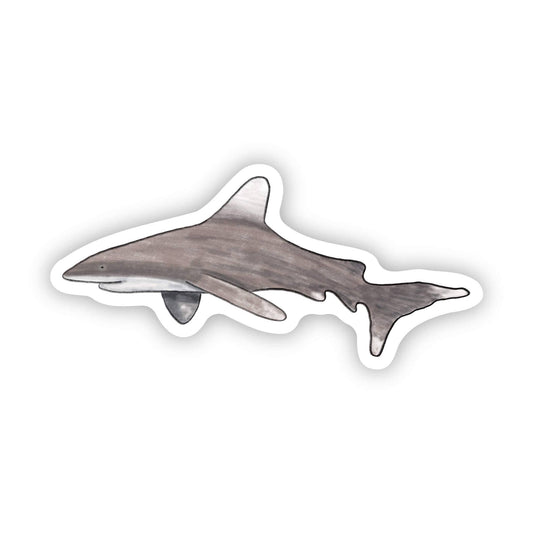 Big Moods - White Fin Shark Sticker