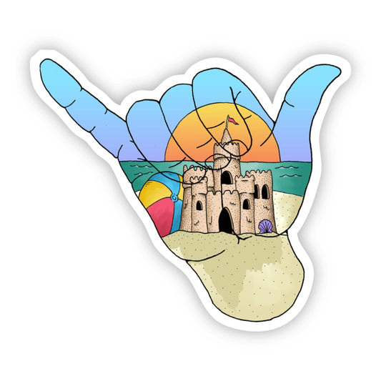 Big Moods - Hang Loose Sand Castle Beach Sticker