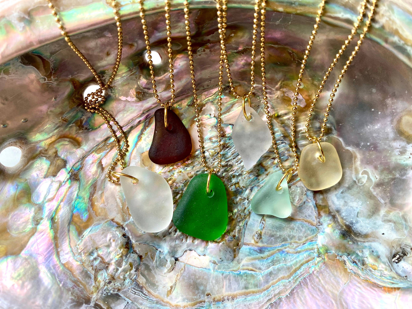 Salt & Pine - Sea Glass Pendant Necklace