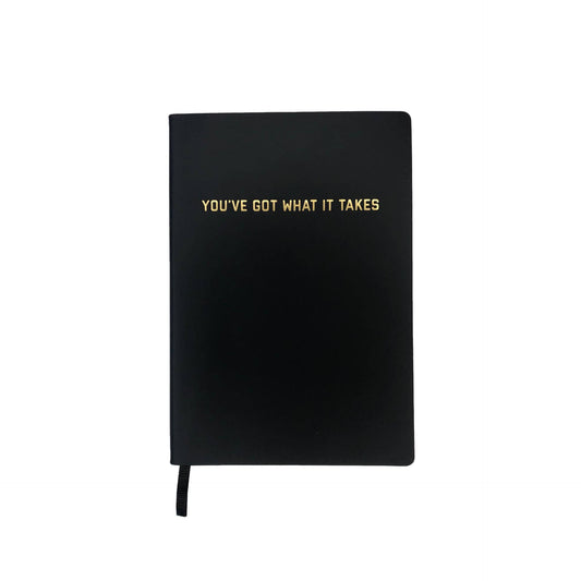 Golden Gems - You've Got What It Takes Dotted Journal - Black