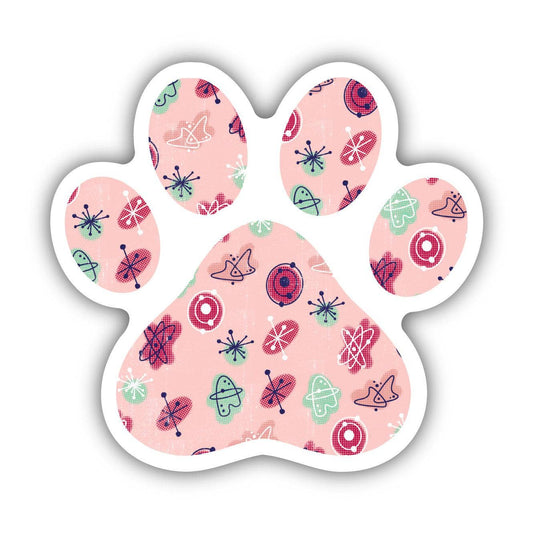 Big Moods - Abstract Pattern Paw Print Sticker