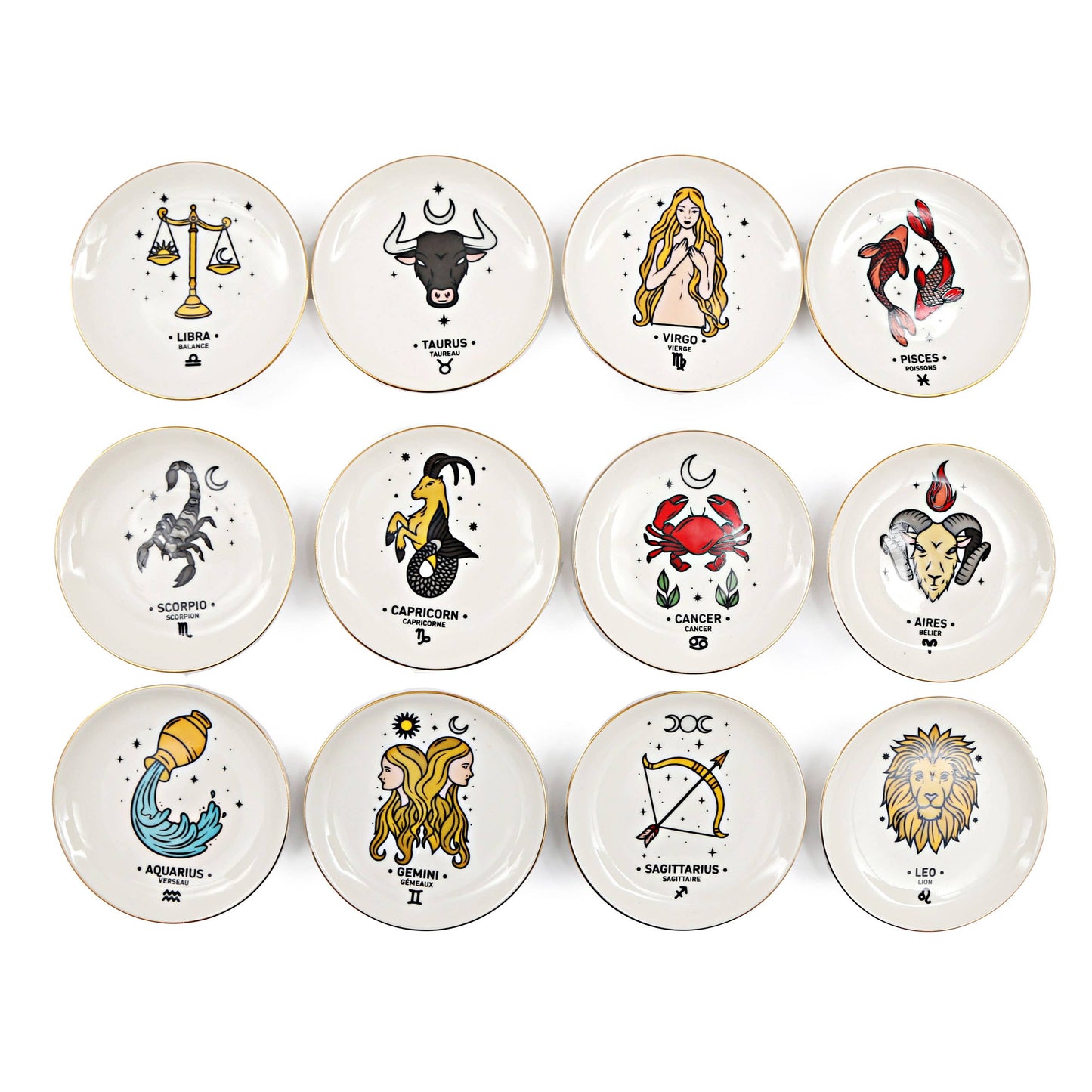 Porcelain Zodiac Trinket Dish