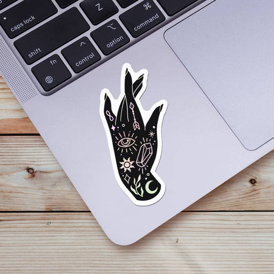 Big Moods - Mystic Hand Sticker - Black and Pink