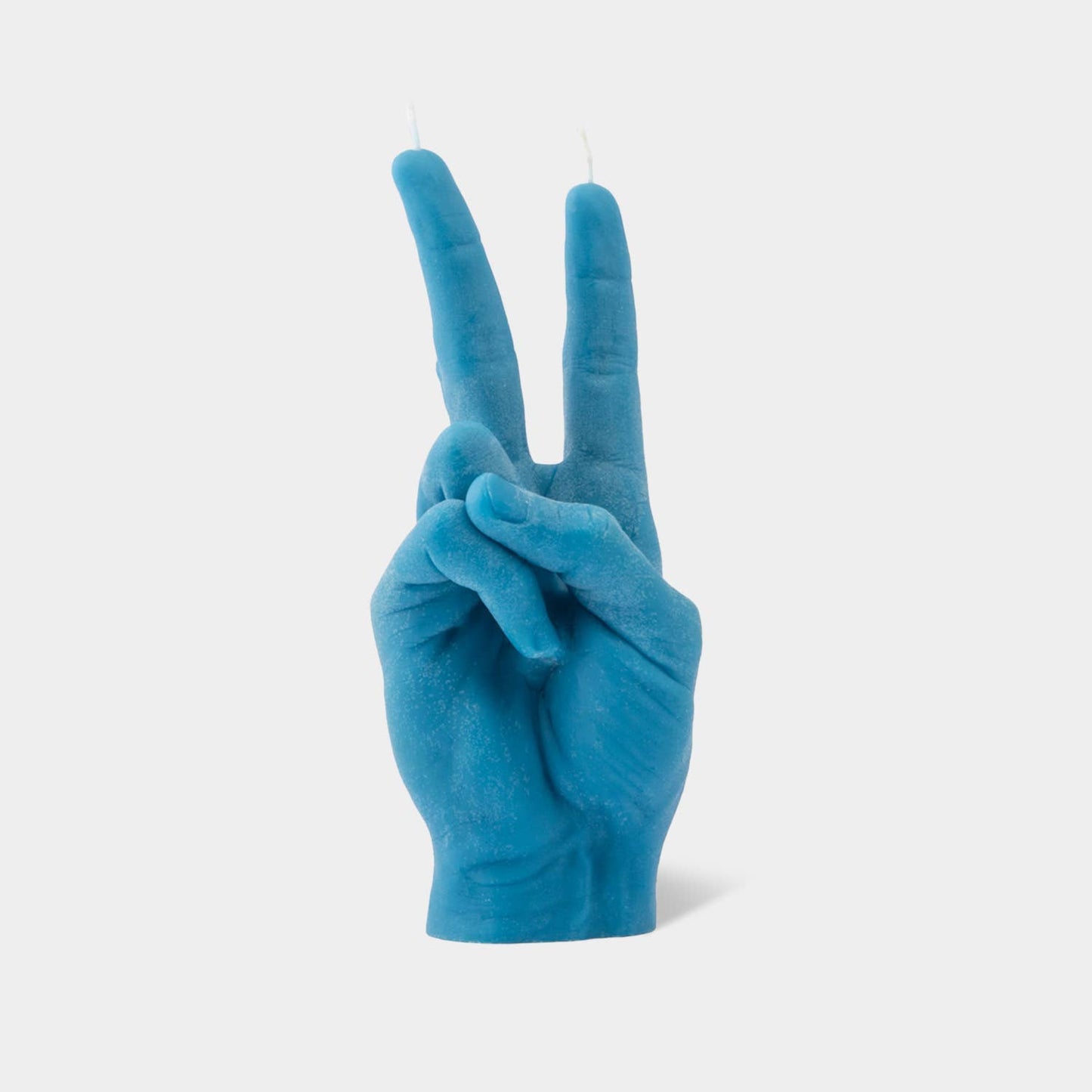 Hand Gesture Candle - Victory/Peace - Blue