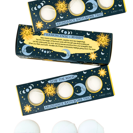 Sow the Magic - Moon Phase Abundance Bath Bomb Trio